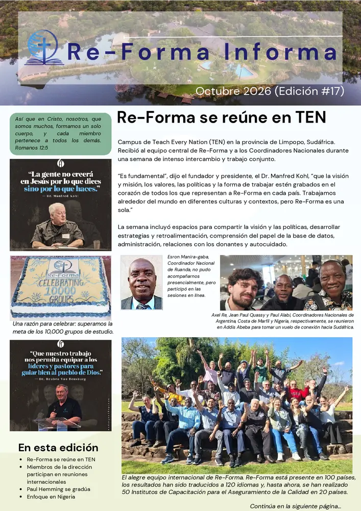 Saludos desde Team Re-Forma
