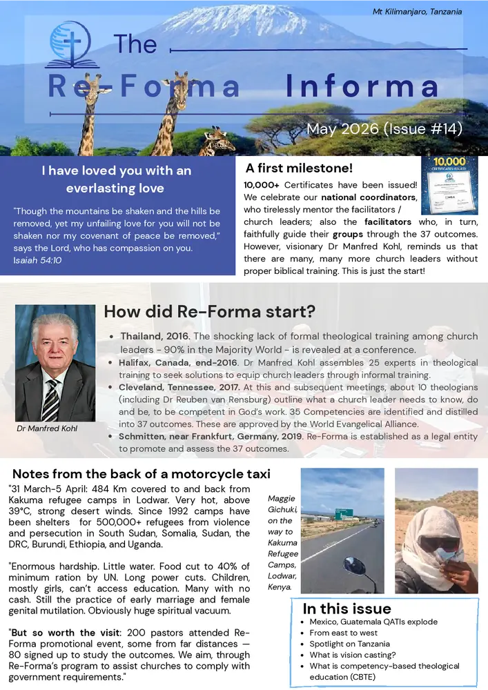 Fresh news from Re-Forma